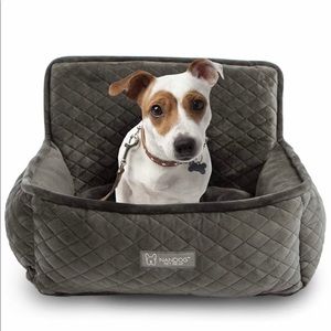 NANDOG PET Luxury Microplush Dog Car Seat Bed
